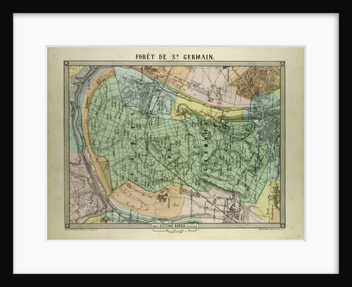 Map of the Forest of St. Germain France by Anonymous