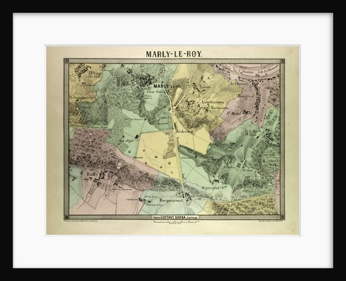 Map of Marly-Le-Roy France by Anonymous