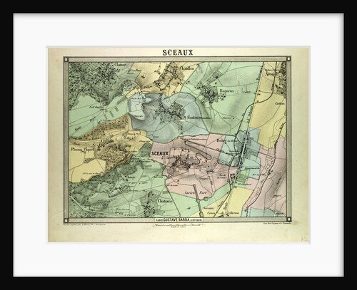 Map of Sceaux France by Anonymous