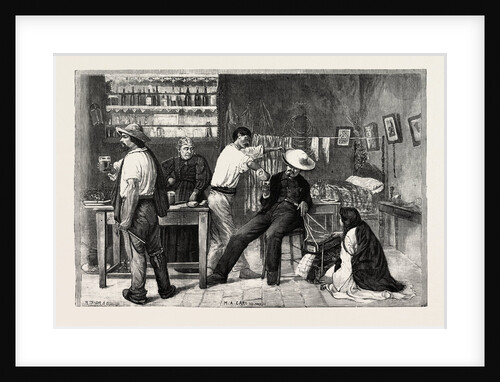 Scene in a Chilian Wayside Posada 1891 by Anonymous