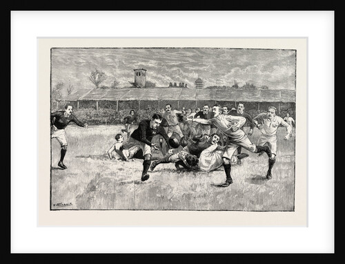 Football Match Between England and Scotland in the Athletic Grounds Richmond London UK 1891 by Anonymous