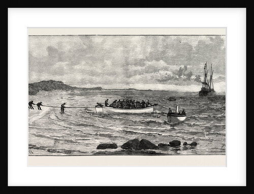 Landing the Anglo-French Telephone Cable at Sangatte by Anonymous