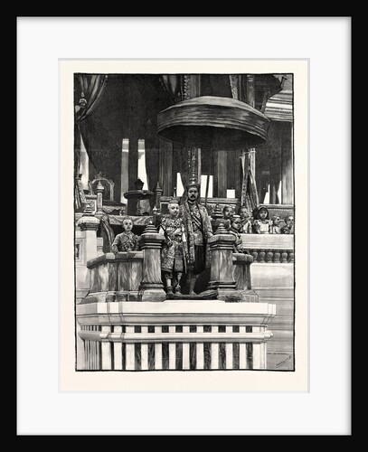 A Siamese Royal Family Festival: The King Presenting the Crown Prince to the People. by Anonymous