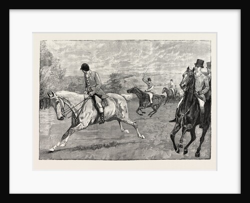 House of Commons Point-to-Point Steeplechase Near Daventry: Mr. A.E. Pease Winning on Nora Creina. by Anonymous