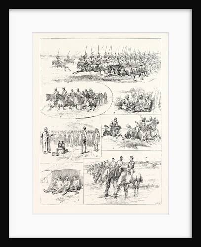 Cavalry Manoeuvres of the Bangalore Division Madras Presidency India by Anonymous