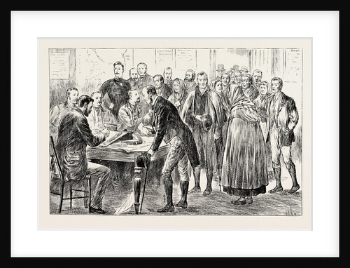 Relief of Irish Distress: Applying for Seed Potatoes at the Board Room Clonakilty Union. by Anonymous