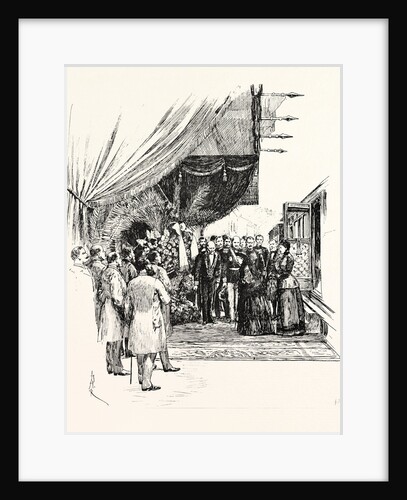 The Queen's Reception at the Grasse Railway Station France by Anonymous