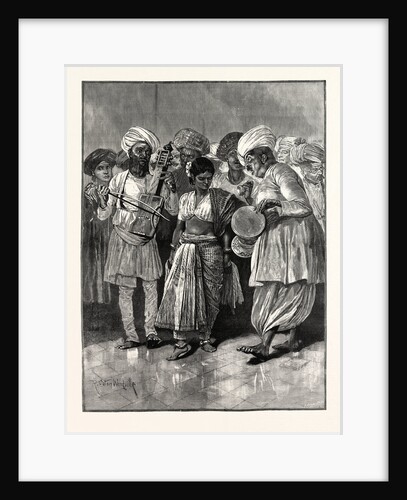 A Nautch Girl Dancing. by Anonymous