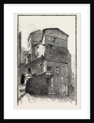 House Built against the Rock Grasse France by Anonymous