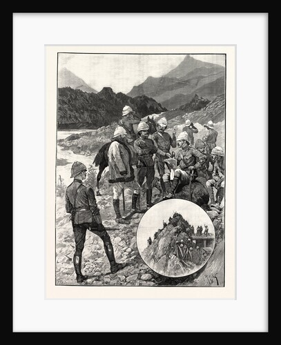 The Black Mountain Expedition: General Elles and Staff Getting First Sight of the Enemy at Shringri by Anonymous