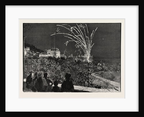 Princess Beatrice's Birthday at Grasse: Illuminations and Fireworks at the Grand Hotel France by Anonymous