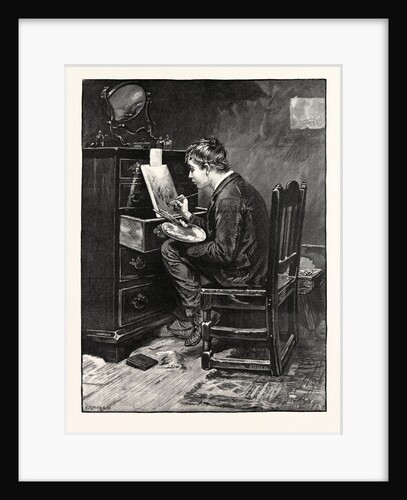 His First Easel by Anonymous
