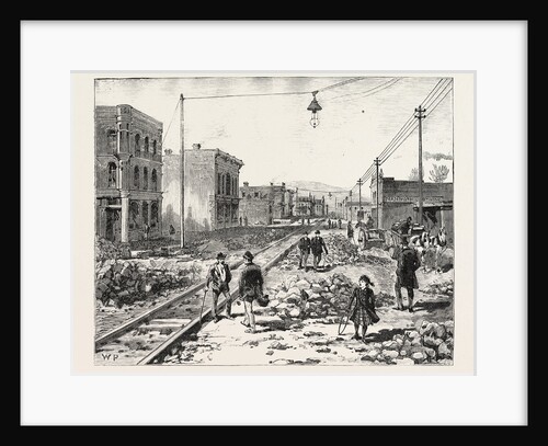 Middlesborough Kentucky: Cumberland Avenue Showing Street Railway and Building Operations USA by Anonymous