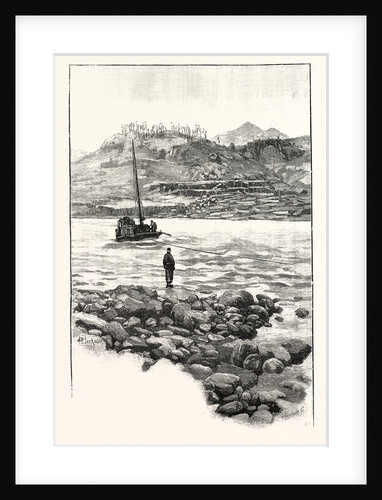 Boat in the Rapids. Western China 2000 Miles from Shanghai. by Anonymous