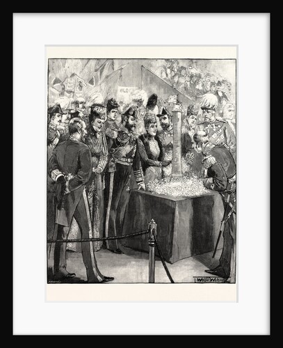 The Prince and Princess of Wales Opening the Naval Exhibition. by Anonymous
