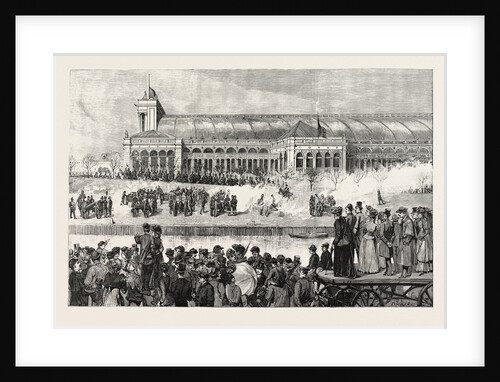 The Funeral of Count Moltke: Artillery Salute at the Lehrter Railway Station Berlin Germany by Anonymous