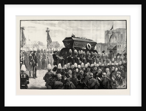The Funeral of Count Moltke: Procession to the Lehrter Railway Station Berlin Germany by Anonymous