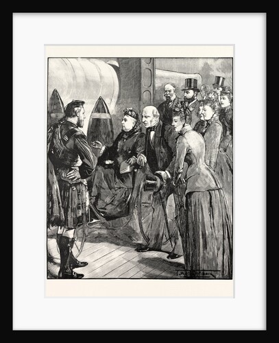 The Queen at the Royal Naval Exhibition: The Hundred-and-Ten-Ton Gun. by Anonymous