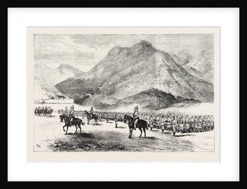 The Manipur Field Force: Inspection Parade of the Kohima Column. by Anonymous