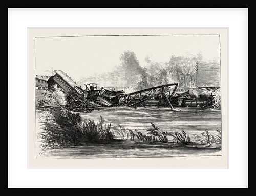 The Railway Disaster at Mönchenstein Near Bâle Switzerland by Anonymous