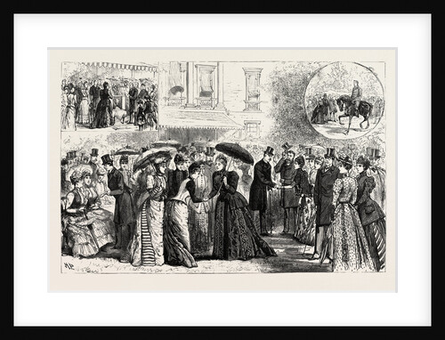 The Duke and Duchess of Teck's Silver Wedding: Reception at White Lodge Richmond Park London UK by Anonymous