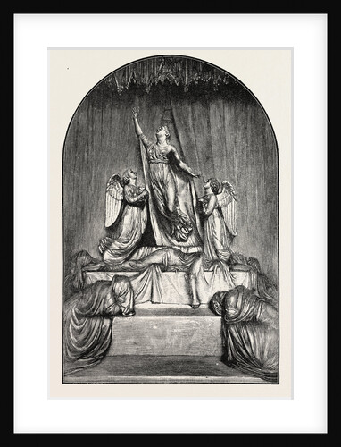 The Princess Charlotte Monument. The Princess Charlotte Augusta, 1796 - 1817. Daughter of George, Prince of Wales and Caroline of Brunswick. by Anonymous