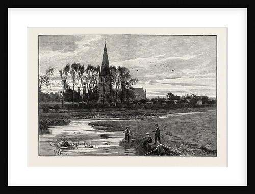 The Olney Church, from the Ouse by Anonymous
