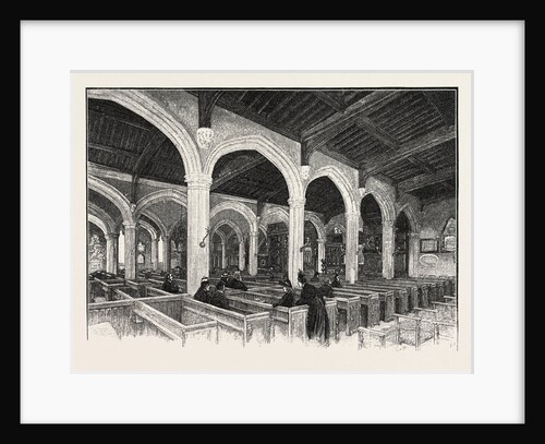 The Interior of Abingdon Church, from the South West (Holy Cross Aisle) by Anonymous