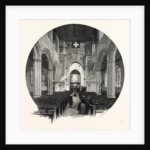 Fairford Church: The Nave, Looking East by Anonymous