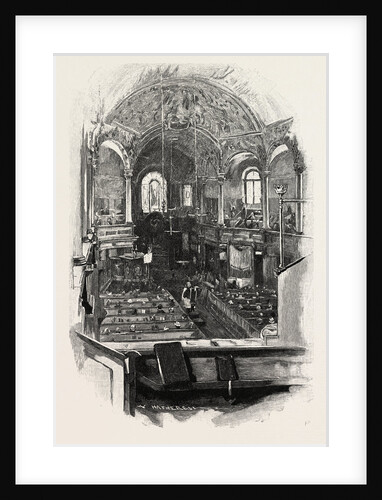 St. Clement Danes': The Interior, Looking East by Anonymous
