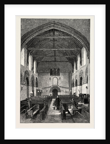 Brixworth Church, Looking West by Anonymous