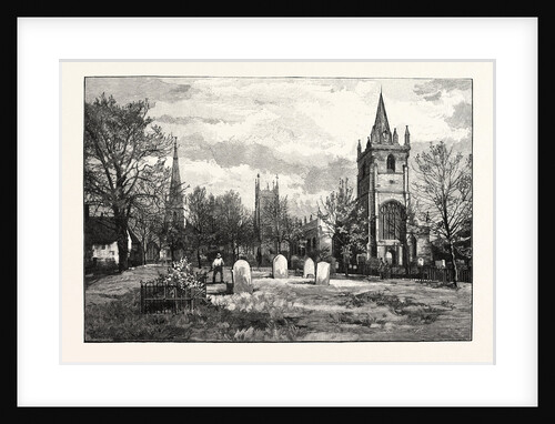 From Left to Right: All Saints' Church, the Bell Tower, Evesham Abbey, St. Laurence's Church by Anonymous