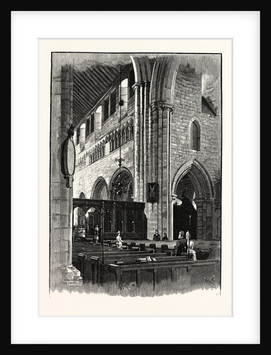 Cartmel Church, View Across the Nave by Anonymous