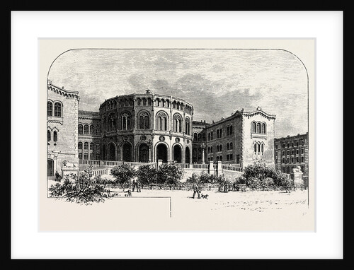 The Storthings Hus (Parliament House), Christiania, Oslo by Anonymous
