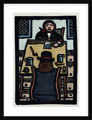 Illustration of English Tales Folk Tales and Ballads. Two People Sitting at a Table by Anonymous
