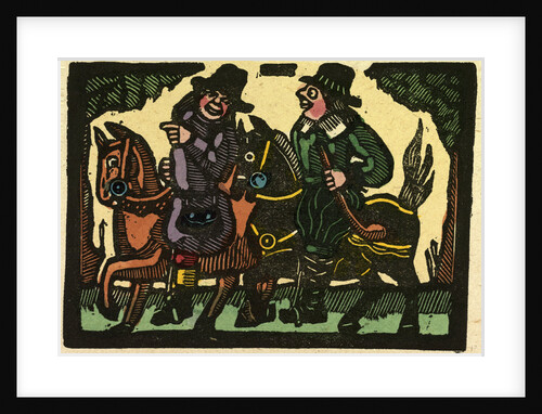 Illustration of English Tales Folk Tales and Ballads. Two Men on Horseback by Anonymous