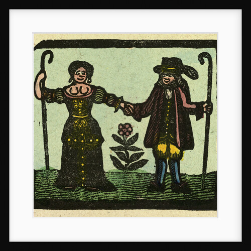Illustration of English Tales Folk Tales and Ballads. A Man and a Woman Holding Hands by Anonymous