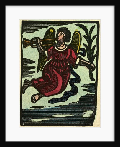 Illustration of English Tales Folk Tales and Ballads. An Angel with a Trumpet. by Anonymous