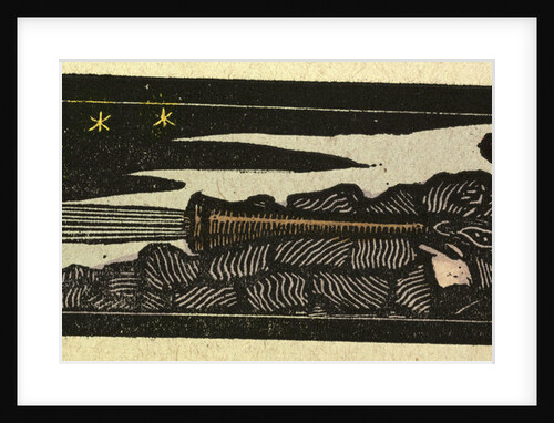 Illustration of English Tales Folk Tales and Ballads. A Man Firing a Rifle at Night by Anonymous