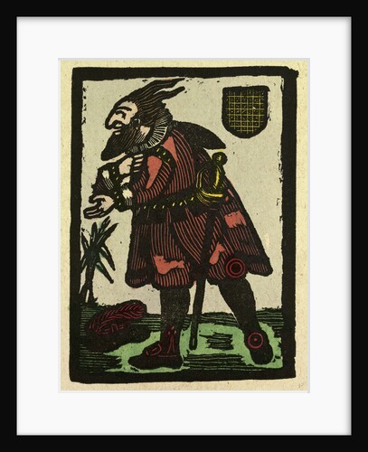 Illustration of English Tales Folk Tales and Ballads. A Man with a Beard Dressed in Red by Anonymous