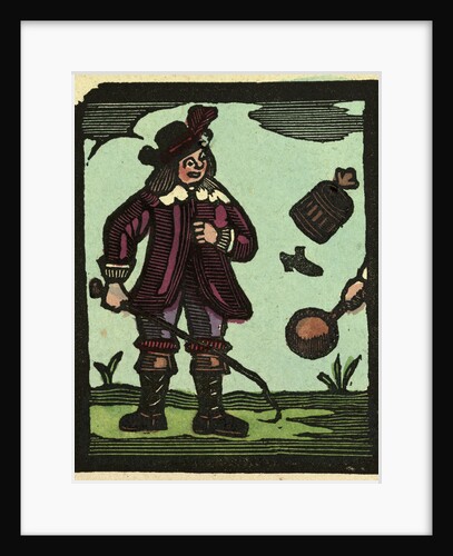 Illustration of English Tales Folk Tales and Ballads. A Man with a Whip by Anonymous