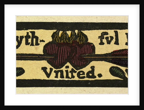 Illustration of English Tales Folk Tales and Ballads. Jemmy and Nancy of Yarmouth. Love. Two Faithful Hearts United. An Arrow Piercing Two Hearts by Anonymous