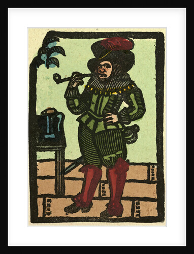 Illustration of English Tales Folk Tales and Ballads. A Man Smoking a Pipe by Anonymous