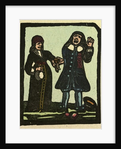 Illustration of English Tales Folk Tales and Ballads. A Man and a Woman in Conversation by Anonymous