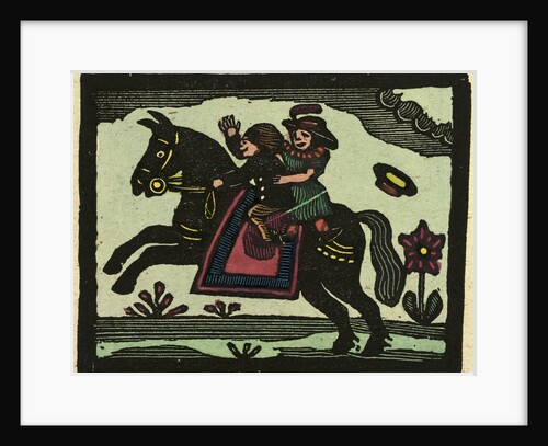 Illustration of English Tales Folk Tales and Ballads. Two Children on a Horse by Anonymous