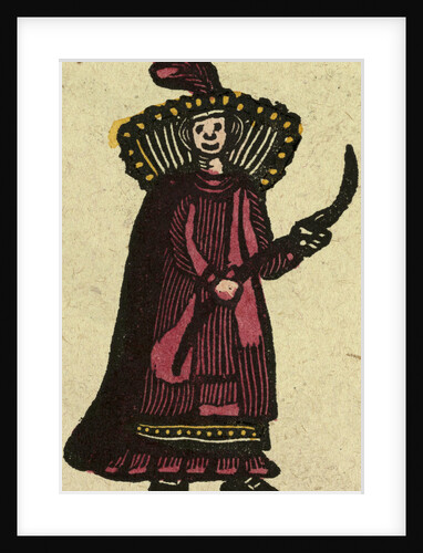 Illustration of English Tales Folk Tales and Ballads. A Woman Wearing a Red Dress by Anonymous