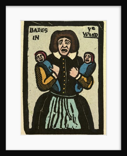 Illustration of English Tales Folk Tales and Ballads. A Woman Holding Two Babies by Anonymous