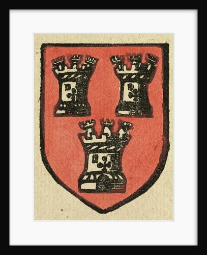 Illustration of English Tales Folk Tales and Ballads. A Coat of Arms Depicting Three Castles by Anonymous