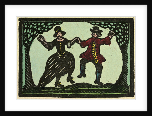 Illustration of English Tales Folk Tales and Ballads. A Woman and a Man Dancing by Anonymous