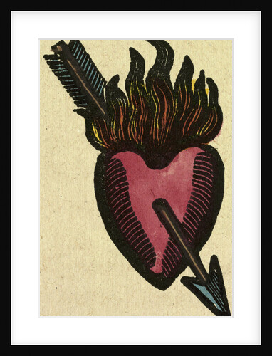 Illustration of English Tales Folk Tales and Ballads. A Burning Heart Pierced by an Arrow by Anonymous